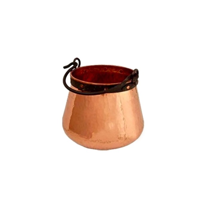 Feuertopf, Kupferkessel - mit Eisengriff, 5L