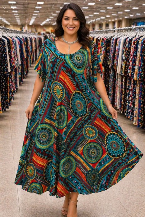 Rochie Maxi din Vascoza cod 0080Marimea