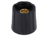 Buton Rotativ Negru ABS 6mm 16x15.5mm