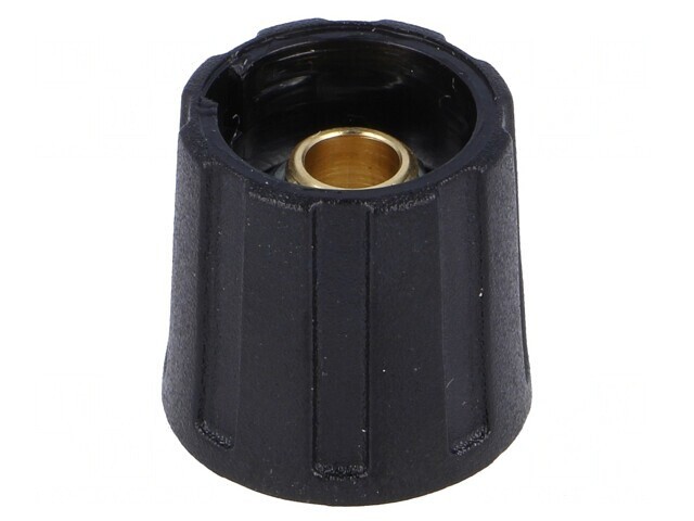 Buton Rotativ Negru ABS 6mm 16x15.5mm
