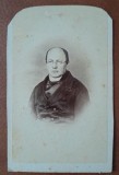 Fotografie tip CDV, barbat, sfarsit de secol XIX