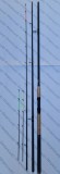 Lanseta Feeder Baracuda Active Force 3.90m, Carbon 100%, Actiune 150g, 3+2 V&acirc;rfuri