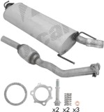 Catalizator Toyota Rav 4 3 (A3), 06.05-08.14, 2.2 D 4WD (ALA30_), Euro 4 (D4), Catalizator si kit instalare, EEC