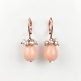 Cumpara ieftin Cercei Glimer din coral de bambus și perle