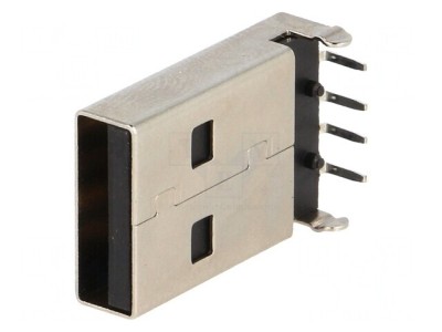 Mufă USB A PCB THT 90&amp;deg; USB 2.0 foto