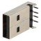 Mufă USB A PCB THT 90&deg; USB 2.0