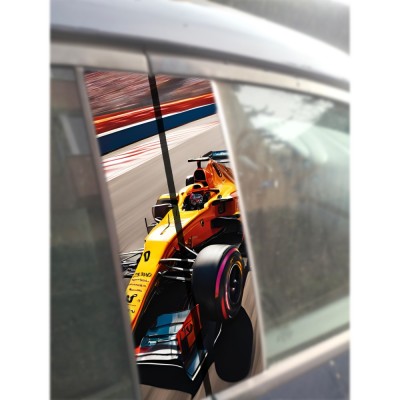 Sticker Auto Car Rider 2 pentru Stalpi Usi , Design Sportiv si Dinamic foto
