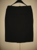 Fusta Neagra Dama Machengye 40 Dreapta Midi Captusita Slit 82cm Talie