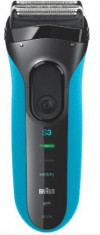 Aparat de ras Braun Series 3010, Wet&amp;amp;Dry, MicroComb (Negru-Albastru) foto