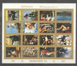 Ajman - Sport, Olympics, Munchen, imperf. mini block, used T.364, Stampilat