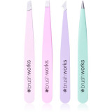 Cumpara ieftin Brushworks Tweezer Set Pastel set pensete