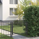 vidaXL Poartă de gard HORST 100 x 75 cm Metal Negru Blocat 42034053