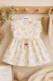 Cumpara ieftin Rochita cu floricele pentru bebelusi, BEBLY KIDS (Marime Disponibila: 12 luni)