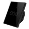 Intrerupator inteligent cu touch, Wifi, 3 canale, 10A, Negru