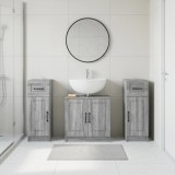 Cumpara ieftin Set de cabinet pentru baie cu 3 piese UTRECHT 3 buc. Sonoma gri