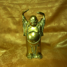 Statueta sculptura bronz placat aur, Buddha