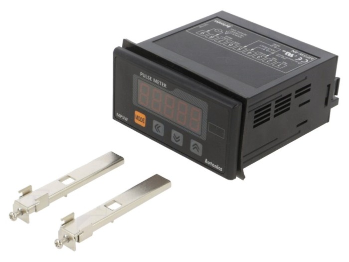 Contor electronic LED impulsuri/viteză/timp