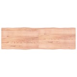 VidaXL Blat masă, 200x60x(2-4) cm, maro, lemn tratat contur organic