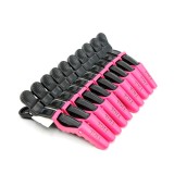 Set de 2 unități: Cleme pentru păr 10 bucăți, negru + roz