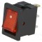 Intr cr 19.2x13mm 3A/250Vac rosu cu iluminare