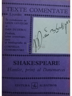 Cornelia Comorovski - Shakespeare - Hamlet, print al Danemarcei (editia 1974) foto