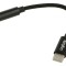 Adaptor Jack 3,5mm 4pin USB C 0,13m negru