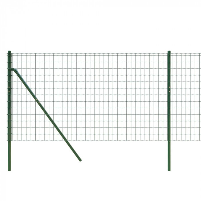 Gard plasa de sarma, verde, 0,8x25 m, otel galvanizat GartenMobel Dekor