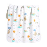 Aleza impermeabilă REDQUIT&reg; 120x80 cm, bumbac, reutilizabilă, absorbantă, lavabilă, 3 straturi, pentru copii, Winnie the Pooh