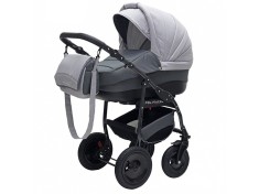 Carucior copii 3 in 1 Futuro Gri-Negru foto