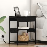 Noptiere 2 pcs Stejar negru 41 x 31 x 51 cm Lemn compozit