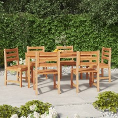 vidaXL Set mobilier de grădină, 7 piese, lemn masiv de tec 3157188 foto