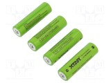 Acumul: Li-Ion AA 1,5V 1800mAh &Oslash;14,3x50,3mm 4buc.
