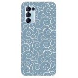 Husa compatibila cu Oppo A5 (2020) model Blue Clouds, Silicon, TPU, Viceversa, Transparent, Carcasa