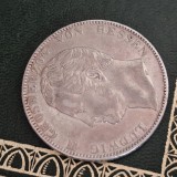 Germania , Hessen - 2 TALER ( 5 1/2 GULDEN ) 1841 , argint 37,05 grame