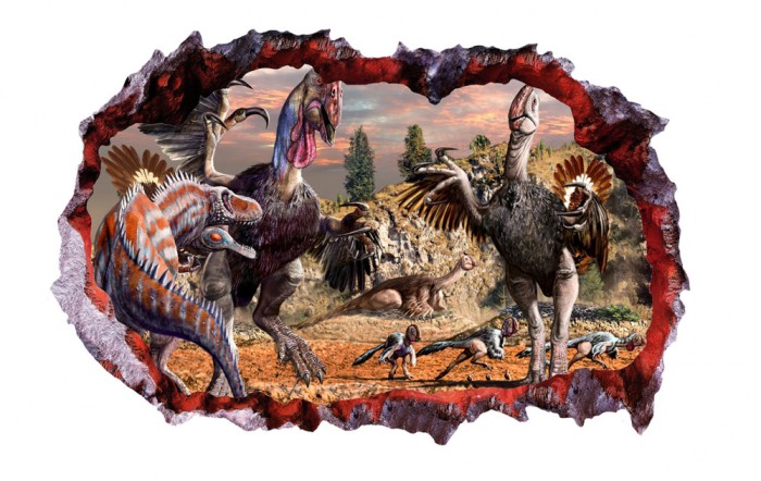 Sticker decorativ cu Dinozauri, 85 cm, 4237ST-1