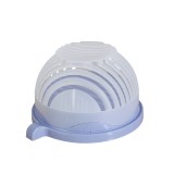 Bol feliator pentru salata, flippy, castron multifunctional pentru legume si fructe, pentru spalat si taiat legumele, cu scurgere si tocator, ergonomi