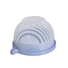Bol feliator pentru salata, flippy, castron multifunctional pentru legume si fructe, pentru spalat si taiat legumele, cu scurgere si tocator, ergonomi