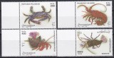 Somalia 1998 - Crustacee, Serie + Colita, 4 poze, MNH