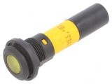 Lampă de control LED galbenă 130VDC &Oslash;16mm