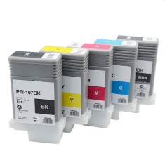 Cartus compatibil Canon PFI-107 Black / Matte Black / Cyan / Magenta / Yellow, 130 ml - Matte Black foto
