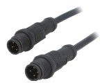 Cablu senzori/automatizări 4 pini M12-M12 1m