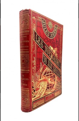 Jules VERNE - Mari Calatori ai Sec 19-Ed.Princeps de Lux,1880,Raritate extrema foto