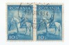 Rom&acirc;nia, LP 97/1932, Carol II, călare, pereche, oblit., Stampilat