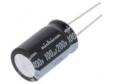 Condensator Electrolitic THT 100uF 200VDC 7.5mm