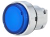 Comutator cu apăsare 22mm albastru