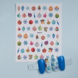 Cumpara ieftin Abtibild Unghii SensoPRO Milano, Christmas Ornaments WG943