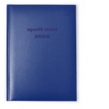 Agenda 2026 datata zilnica A5 (pentru programari), 365 zile, culoare albastru