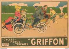 CICLISM,BICICLETA GRIFFON C.P. REPRODUCERE foto