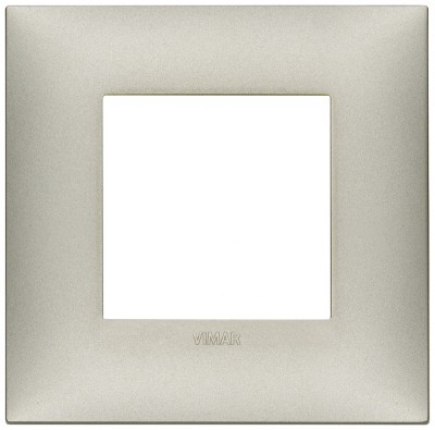 Rama Ornament rectangulara 2M Vimar Neve nichel mat 09662.22 foto