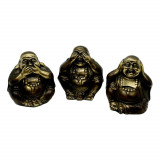 Set 3 statuete feng shui buddha omerta in bronz - 65cm, Stonemania Bijou